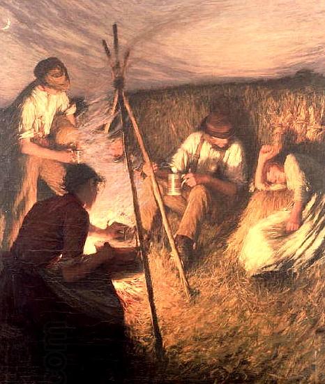 Henry Herbert La Thangue The Harvester's Supper oil painting picture